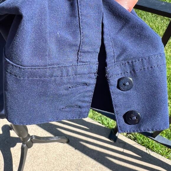 CHICO’s navy button down shirt, long sleeve. Women's size 2, (L-12) - Picture 5 of 9